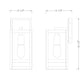 Z-Lite Nuri 7" W x 14" H 1-Light Black Aluminum Outdoor Wall Sconce With Clear Glass Shade