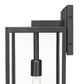 Z-Lite Nuri 8" W x 21" H 1-Light Black Aluminum Outdoor Wall Sconce With Clear Glass Shade