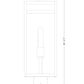 Z-Lite Nuri 8" W x 21" H 1-Light Black Outdoor Post Mount Fixture With Clear Glass Shade