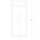 Z-Lite Nuri 8" W x 22" H 1-Light Black Outdoor Post Mount Fixture With Clear Glass Shade