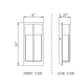 Z-Lite Nyx 6" W x 13" H 2-Light LED Black Aluminum Outdoor Wall Light With Gloss Opal Glass Shade