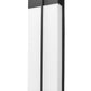 Z-Lite Nyx 8" W x 24" H 2-Light LED Black Aluminum Outdoor Wall Light With Gloss Opal Glass Shade