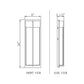 Z-Lite Nyx 8" W x 24" H 2-Light LED Black Aluminum Outdoor Wall Light With Gloss Opal Glass Shade