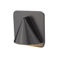 Z-Lite Obelisk 7" 1-Light LED Outdoor Rubbed Bronze Outdoor Wall Sconce With Sandblast Glass Shade