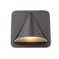 Z-Lite Obelisk 7" 1-Light LED Outdoor Rubbed Bronze Outdoor Wall Sconce With Sandblast Glass Shade