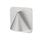 Z-Lite Obelisk 7" 1-Light LED Silver Outdoor Wall Sconce With Sandblast Glass Shade