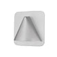 Z-Lite Obelisk 7" 1-Light LED Silver Outdoor Wall Sconce With Sandblast Glass Shade
