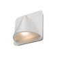 Z-Lite Obelisk 7" 1-Light LED White Outdoor Wall Sconce With Sandblast Glass Shade