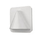 Z-Lite Obelisk 7" 1-Light LED White Outdoor Wall Sconce With Sandblast Glass Shade