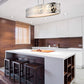 Z-Lite Opal 18" 6-Light Chrome Pendant Light With White Fabric Shade