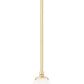 Z-Lite Oren 1-Light Medium Bulb Base Modern Gold Steel Frame Matte Opal Glass Shade Pendant Light