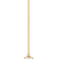 Z-Lite Oren 1-Light Medium Bulb Base Modern Gold Steel Frame Matte Opal Glass Shade Pendant Light