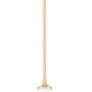 Z-Lite Oren 1-Light Medium Bulb Base Modern Gold Steel Frame Matte Opal Glass Shade Pendant Light