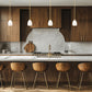 Z-Lite Oren 1-Light Medium Bulb Base Modern Gold Steel Frame Matte Opal Glass Shade Pendant Light