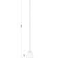 Z-Lite Oren 1-Light Medium Bulb Base Modern Gold Steel Frame Matte Opal Glass Shade Pendant Light