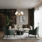 Z-Lite Oren 5-Light Medium Bulb Base Modern Gold Steel Frame Matte Opal Glass Shade Chandelier