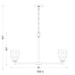 Z-Lite Oren 6-Light Medium Bulb Base Matte Black Steel Frame Matte Opal Glass Shade Chandelier