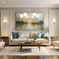 Z-Lite Oren 6-Light Medium Bulb Base Modern Gold Steel Frame Matte Opal Glass Shade Chandelier