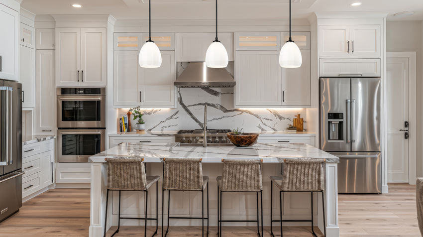 Z-Lite Oren 8" 1-Light Medium Bulb Base Matte Black Steel Frame Matte Opal Glass Shade Pendant Light