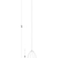 Z-Lite Oren 8" 1-Light Medium Bulb Base Modern Gold Steel Frame Matte Opal Glass Shade Pendant Light
