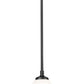 Z-Lite Oren 8" 1-Light Medium Bulb Base Matte Black Steel Frame Matte Opal Glass Shade Pendant Light