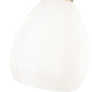 Z-Lite Oren 8" 1-Light Medium Bulb Base Modern Gold Steel Frame Matte Opal Glass Shade Pendant Light