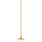 Z-Lite Oren 8" 1-Light Medium Bulb Base Modern Gold Steel Frame Matte Opal Glass Shade Pendant Light