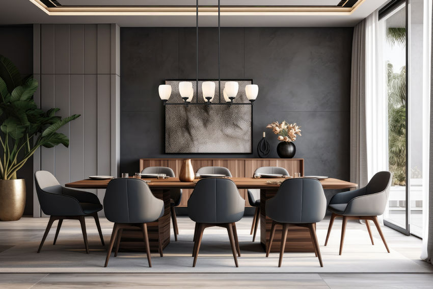 Z-Lite Oren 8-Light Medium Bulb Base Matte Black Steel Frame Matte Opal Glass Shade Linear Chandelier