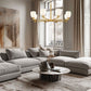 Z-Lite Oren 8-Light Medium Bulb Base Modern Gold Steel Frame Matte Opal Glass Shade Chandelier
