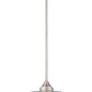 Z-Lite Paloma 14" 1-Light Brushed Nickel Pendant Light With Clear Glass Shade
