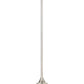 Z-Lite Paloma 14" 1-Light Brushed Nickel Pendant Light With Gloss Opal Glass Shade
