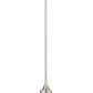Z-Lite Paloma 14" 1-Light Brushed Nickel Pendant Light With Gloss Opal Glass Shade