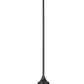 Z-Lite Paloma 14" 1-Light Matte Black Pendant Light With Clear Glass Shade