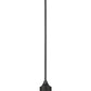 Z-Lite Paloma 14" 1-Light Matte Black Pendant Light With Gloss Opal Glass Shade