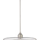 Z-Lite Paloma 24" 1-Light Brushed Nickel Pendant Light With Clear Glass Shade