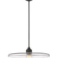 Z-Lite Paloma 24" 1-Light Matte Black Pendant Light With Clear Glass Shade