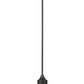 Z-Lite Paloma 24" 1-Light Matte Black Pendant Light With Clear Glass Shade
