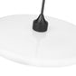 Z-Lite Paloma 24" 1-Light Matte Black Pendant Light With Gloss Opal Glass Shade