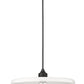 Z-Lite Paloma 24" 1-Light Matte Black Pendant Light With Gloss Opal Glass Shade