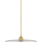 Z-Lite Paloma 24" 1-Light Olde Brass Pendant Light With Clear Glass Shade