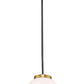 Z-Lite Parsons 10" 1-Light Matte Black and Olde Brass Pendant Light With Opal Glass Shade