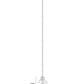Z-Lite Pearson 10" 1-Light Brushed Nickel Pendant Light With Clear Seedy Glass Shade