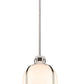 Z-Lite Pearson 10" 1-Light Brushed Nickel Pendant Light With White Opal Glass Shade
