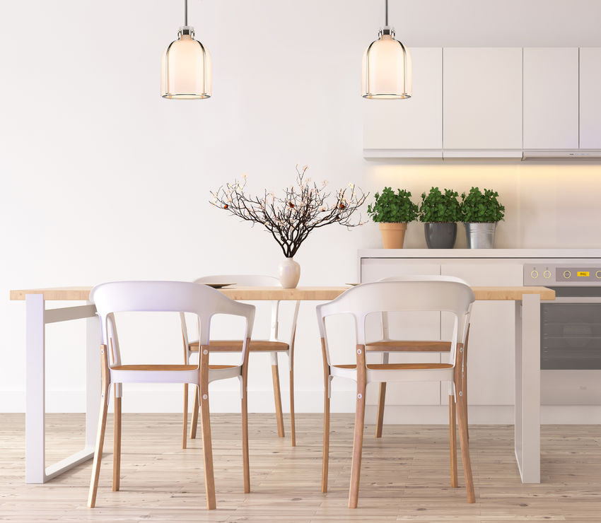 Z-Lite Pearson 10" 1-Light Brushed Nickel Pendant Light With White Opal Glass Shade