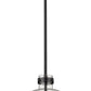 Z-Lite Pearson 10" 1-Light Matte Black Pendant Light With Clear Seedy Glass Shade
