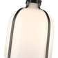 Z-Lite Pearson 10" 1-Light Matte Black Pendant Light With White Opal Glass Shade