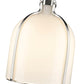 Z-Lite Pearson 12" 1-Light Brushed Nickel Pendant Light With White Opal Glass Shade