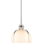 Z-Lite Pearson 12" 1-Light Brushed Nickel Pendant Light With White Opal Glass Shade