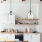 Z-Lite Pearson 12" 1-Light Matte Black Pendant Light With Clear Seedy Glass Shade