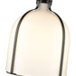 Z-Lite Pearson 12" 1-Light Matte Black Pendant Light With White Opal Glass Shade